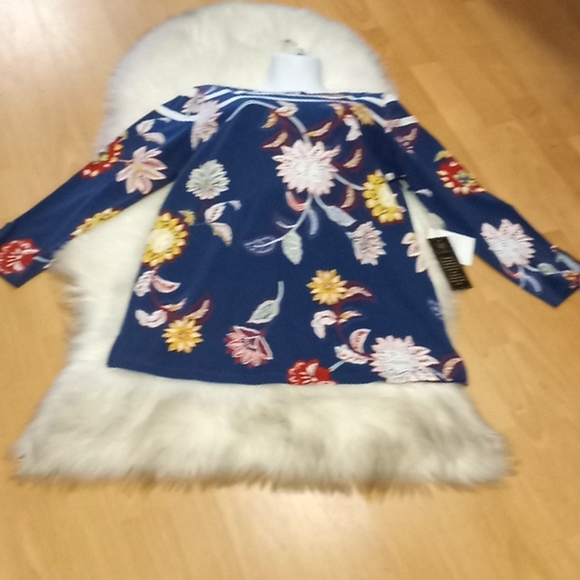 DG2 by Diane Gilman Striped Floral Top - Picture 9 of 15